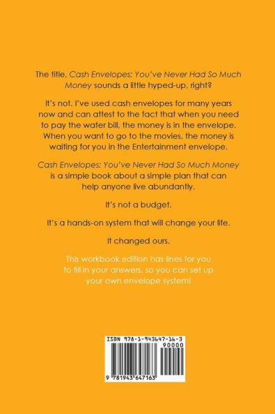 Cash Envelopes: You've Never Had So Much Money Companion Workbook