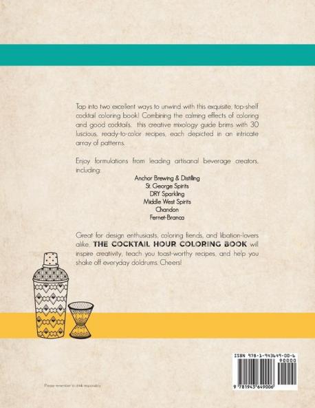 The Cocktail Hour Coloring Book: A Creative Mixology Manual