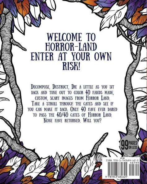 Adult coloring book: Horror Land: 1