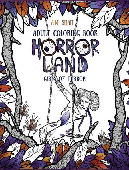 Adult Coloring Book: Horror Land Girls of Terror