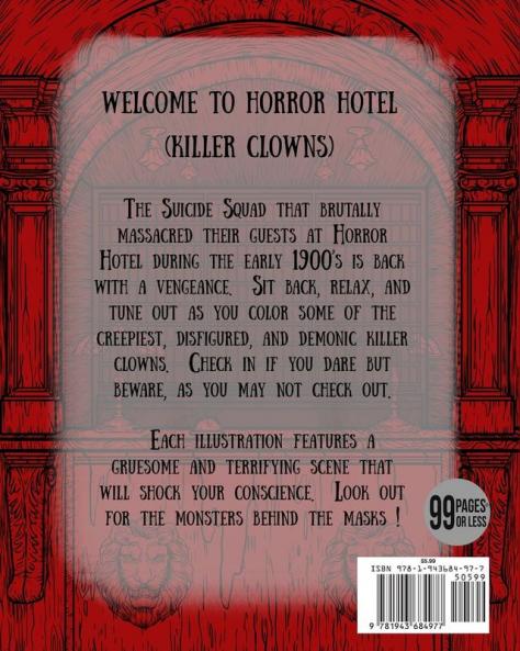 Adult Coloring Book Horror Hotel: Killer Clowns: 2