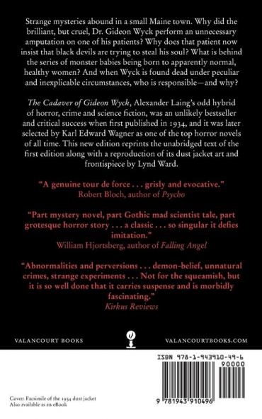 The Cadaver of Gideon Wyck