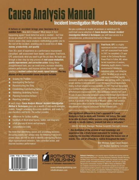 Cause Analysis Manual