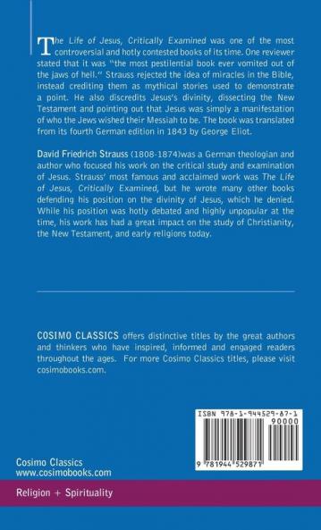 The Life of Jesus Critically Examined