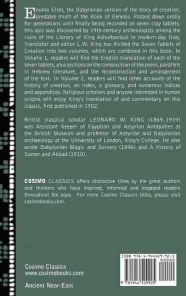 Enuma Elish (2 Volumes in One): The Seven Tablets of Creation; The Babylonian and Assyrian Legends Concerning the Creation of the World and of Mankind