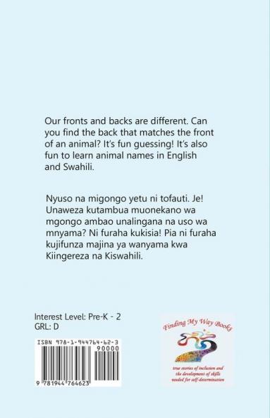Fronts For Our Backs/Nyuso Kwa Migongo Yetu (Learning My Way)