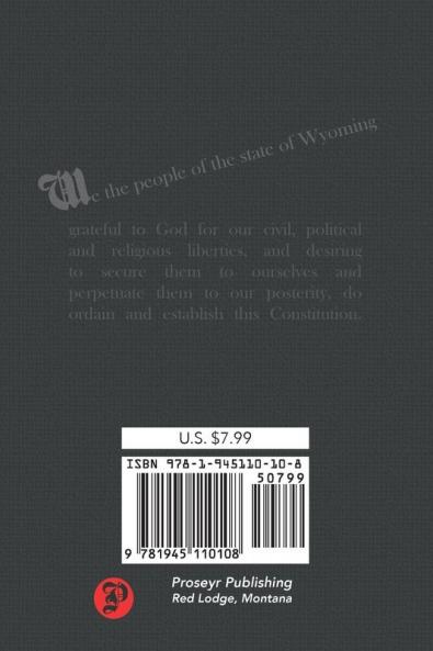 The Constitution of the State of Wyoming