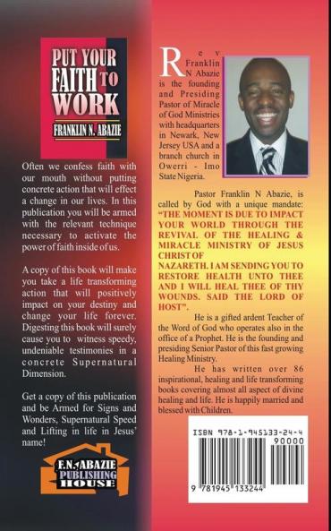 Put Your Faith to Work: Faith