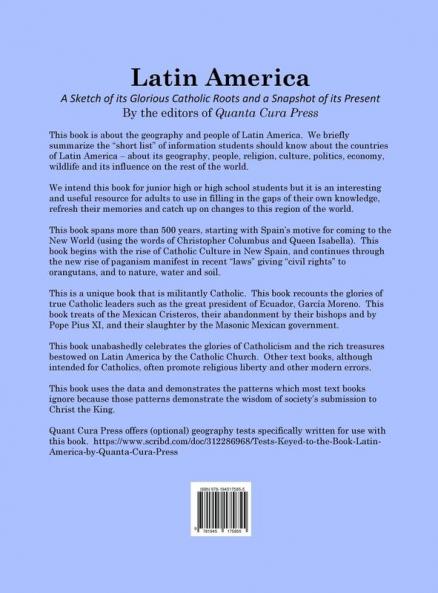 Latin America: A Sketch of its Glorious Catholic Roots and a Snapshot of its Present