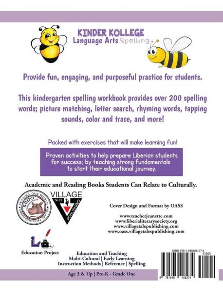 Kinder Kollege Language Arts: Spelling (Teacher Jeanette)