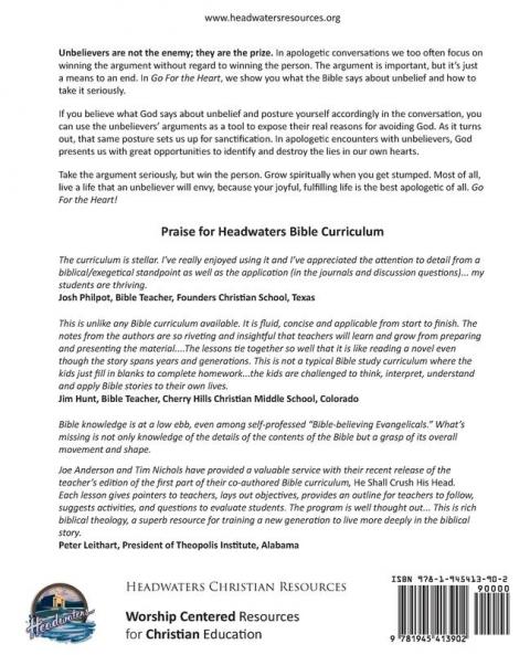 Go For The Heart: Biblical Tools For Devotional Apologetics