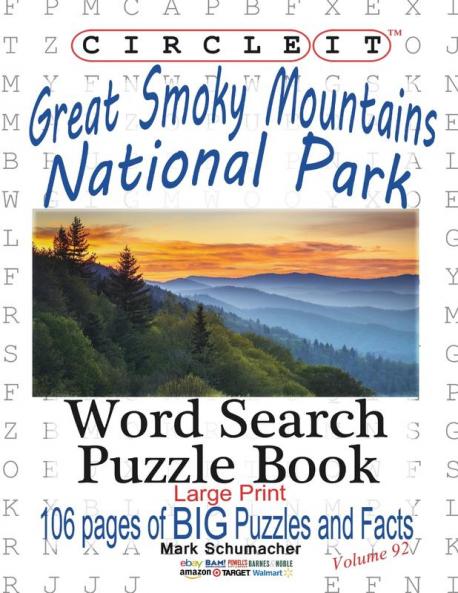 Circle It Great Smoky Mountains National Park Facts Word Search Puzzle Book