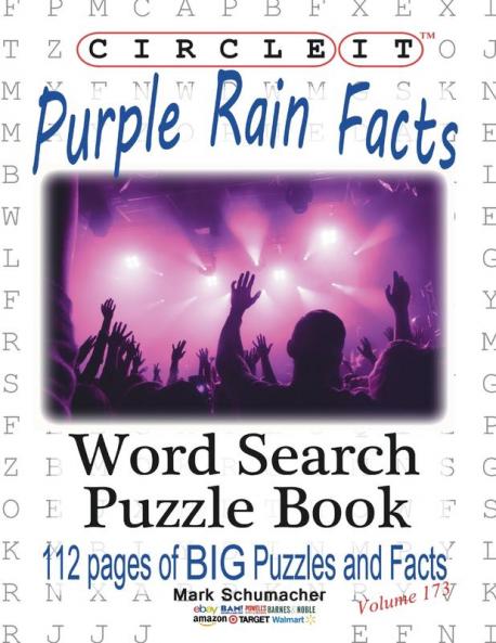 Circle It Purple Rain Facts Word Search Puzzle Book