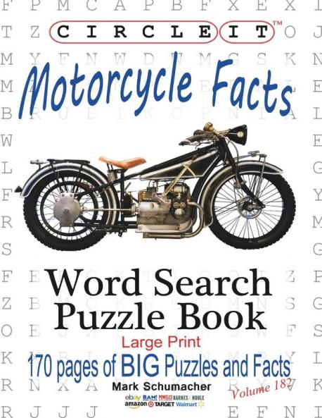 Circle It Motorcycle Facts Word Search Puzzle Book