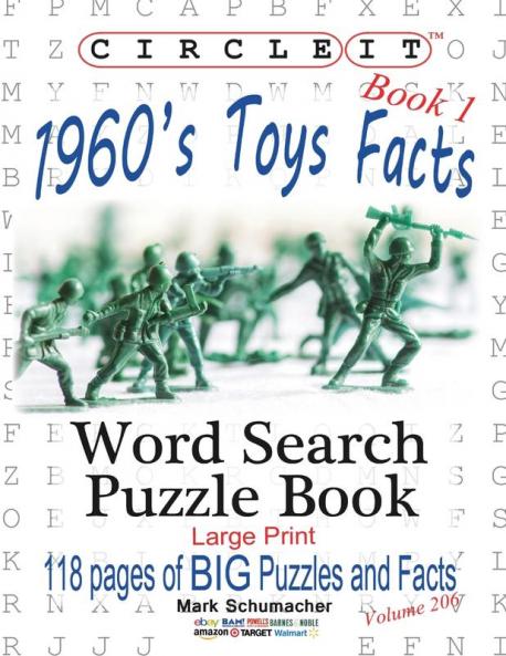 Circle It 1960s Toys Facts Book 1 Word Search Puzzle Book