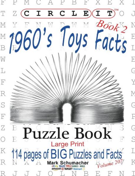 Circle It 1960s Toys Facts Book 2 Word Search Puzzle Book