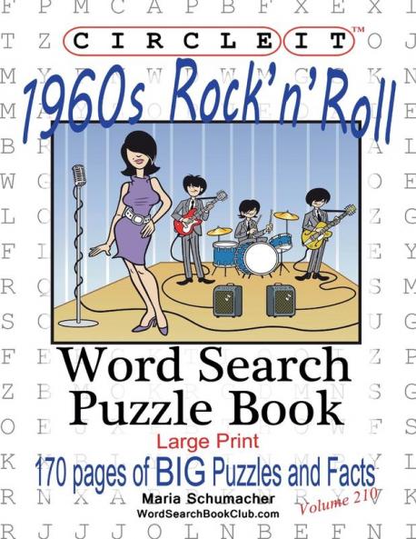 Circle It 1960's Rock'n'Roll Word Search Puzzle Book