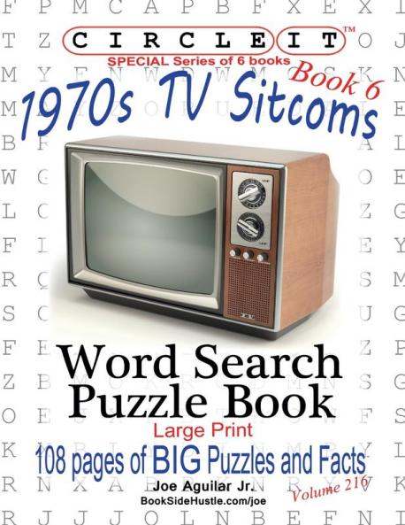 Circle It 1970s Sitcoms Facts Book 6 Word Search Puzzle Book