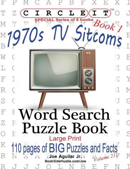 Circle It 1970s Sitcoms Facts Book 1 Word Search Puzzle Book
