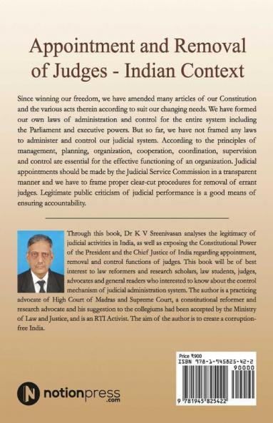 Appointment And Removal Of Judges - Indian Context