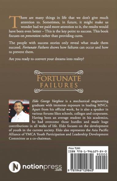 Fortunate Failures : If You Feel You Are A Failure In Life You Are Lucky