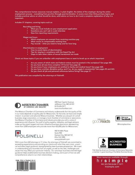 Missouri Human Resources Manual (HR Compliance Library)