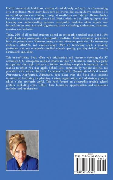 Osteo School Profiles: Osteopathic Medical School Admissions Data and Analysis (Comprehensive Health Care)