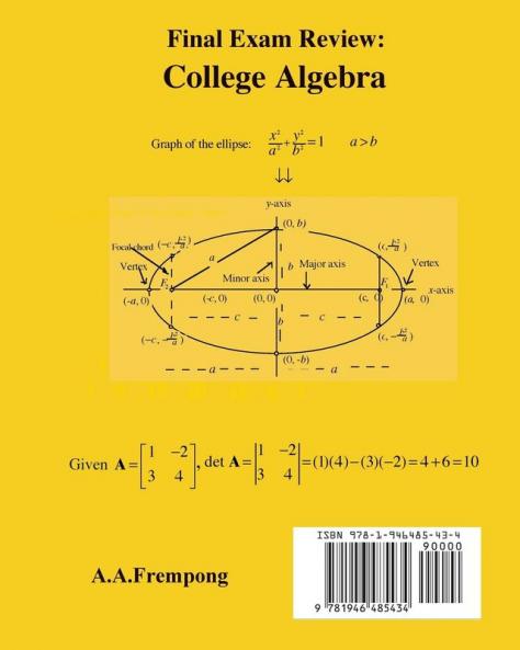 Final Exam Review: College Algebra
