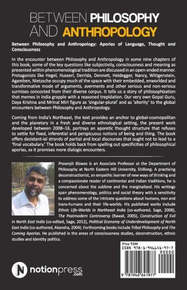 Between Philosophy And Anthropology : Aporias Of Language Thought And Consciousness