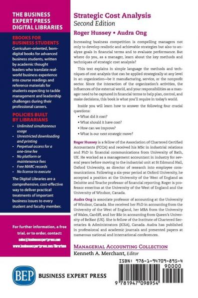 Strategic Cost Analysis Second Edition