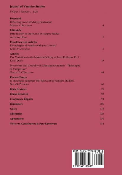 Journal of Vampire Studies