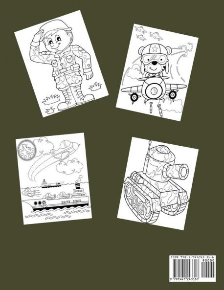 Military Coloring Book for Kids