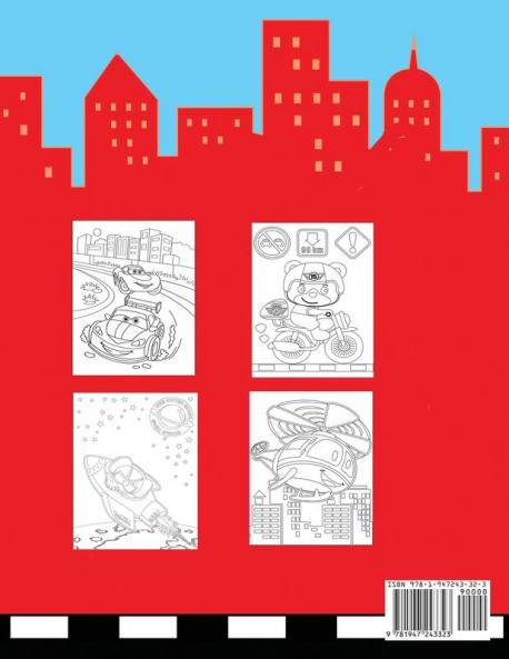 Vehicle Coloring Book