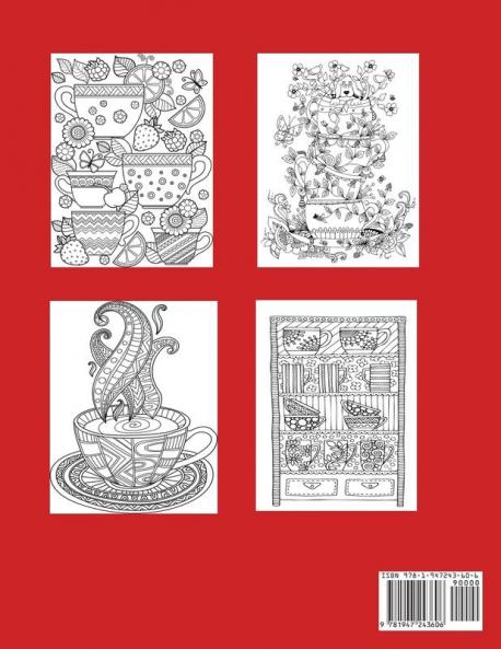 Tea Party Coloring Book