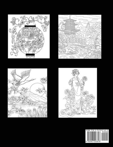 Japanese Coloring Book