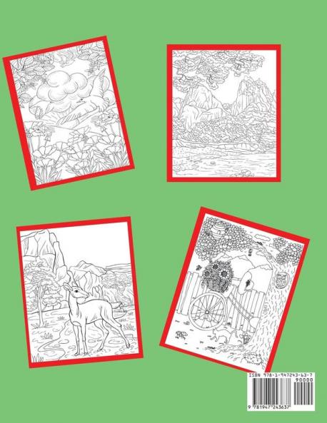 Nature Landscape Coloring Book