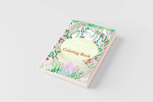Nature Landscape Coloring Book