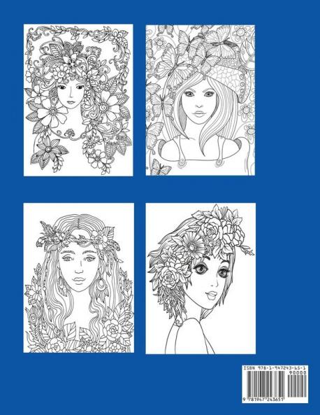 Fabulous Faces Coloring Book