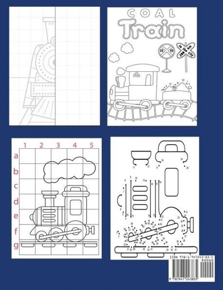 Train Coloring and Activity Book for Kids