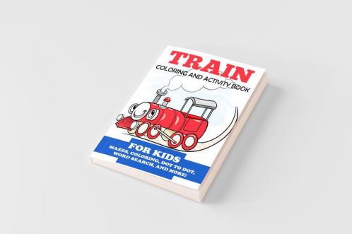 Train Coloring and Activity Book for Kids