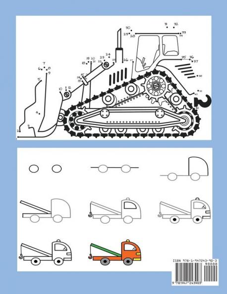 Truck Coloring and Activity Book for Kids