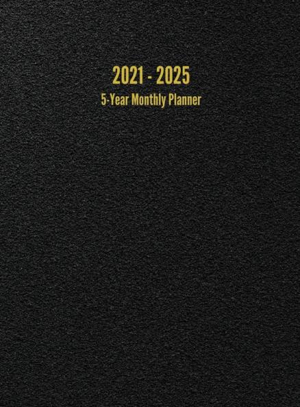 2021 - 2025 5-Year Monthly Planner