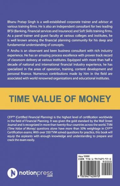 Time Value Of Money: Tvm Workbook For Cfpcm Certification (Solved)