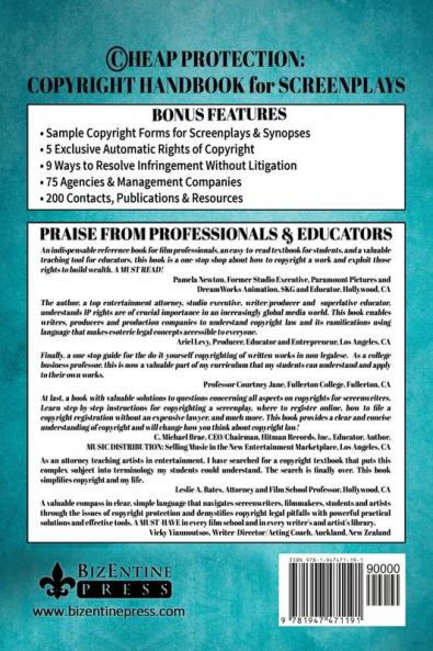 CHEAP PROTECTION COPYRIGHT HANDBOOK FOR SCREENPLAYS 2nd Edition: Step-by-Step Guide to Copyright Your Screenplay Without a Lawyer (Entertainment Business)