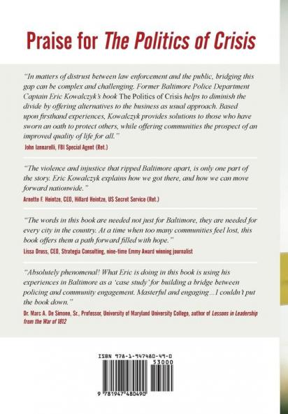 The Politics of Crisis: An Insider's Prescription to Prevent Public Policy Disasters