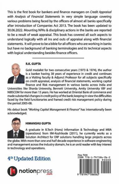 Credit Appraisal and Analysis of Financial Statement: A Handbook for Bankers and Finance Managers