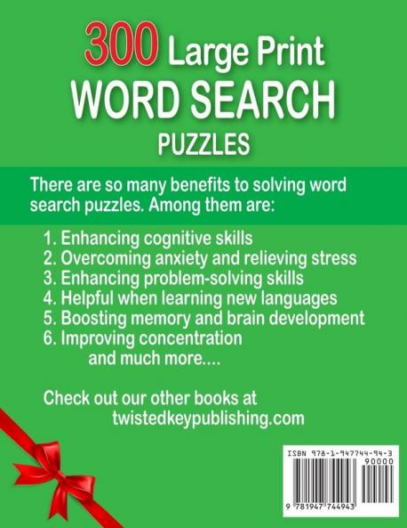 300 Large Print Word Search Puzzles