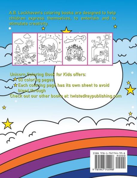 Unicorn Coloring Book for Kids