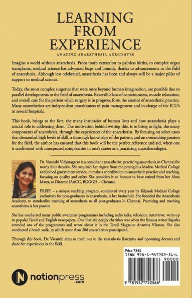 Learning From Experience : Amazing Anaesthesia Anecdotes