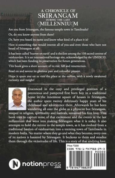 A Chronicle Of Srirangam During The Last Millennium